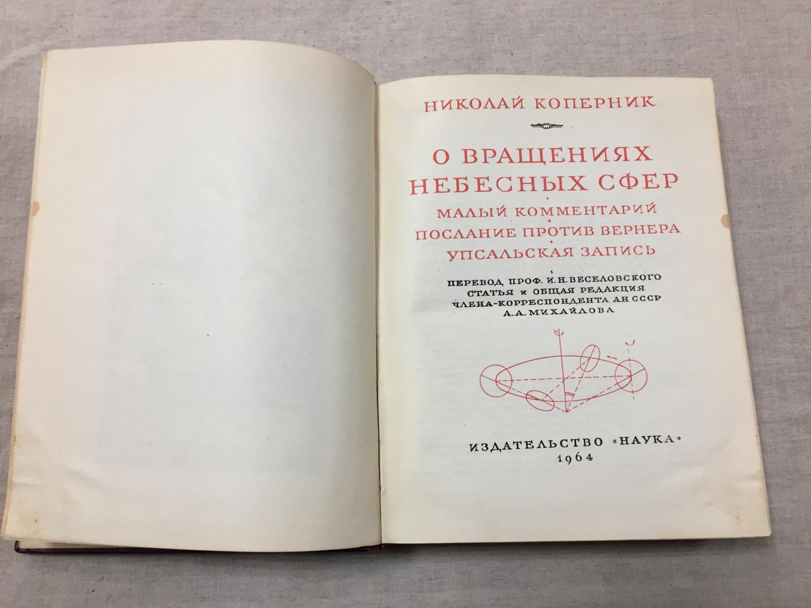 Коперник Н. О вращениях небесных сфер: полное издание с «Малым комментарием», «Посланием против Вернера» и «Упсальской записью»