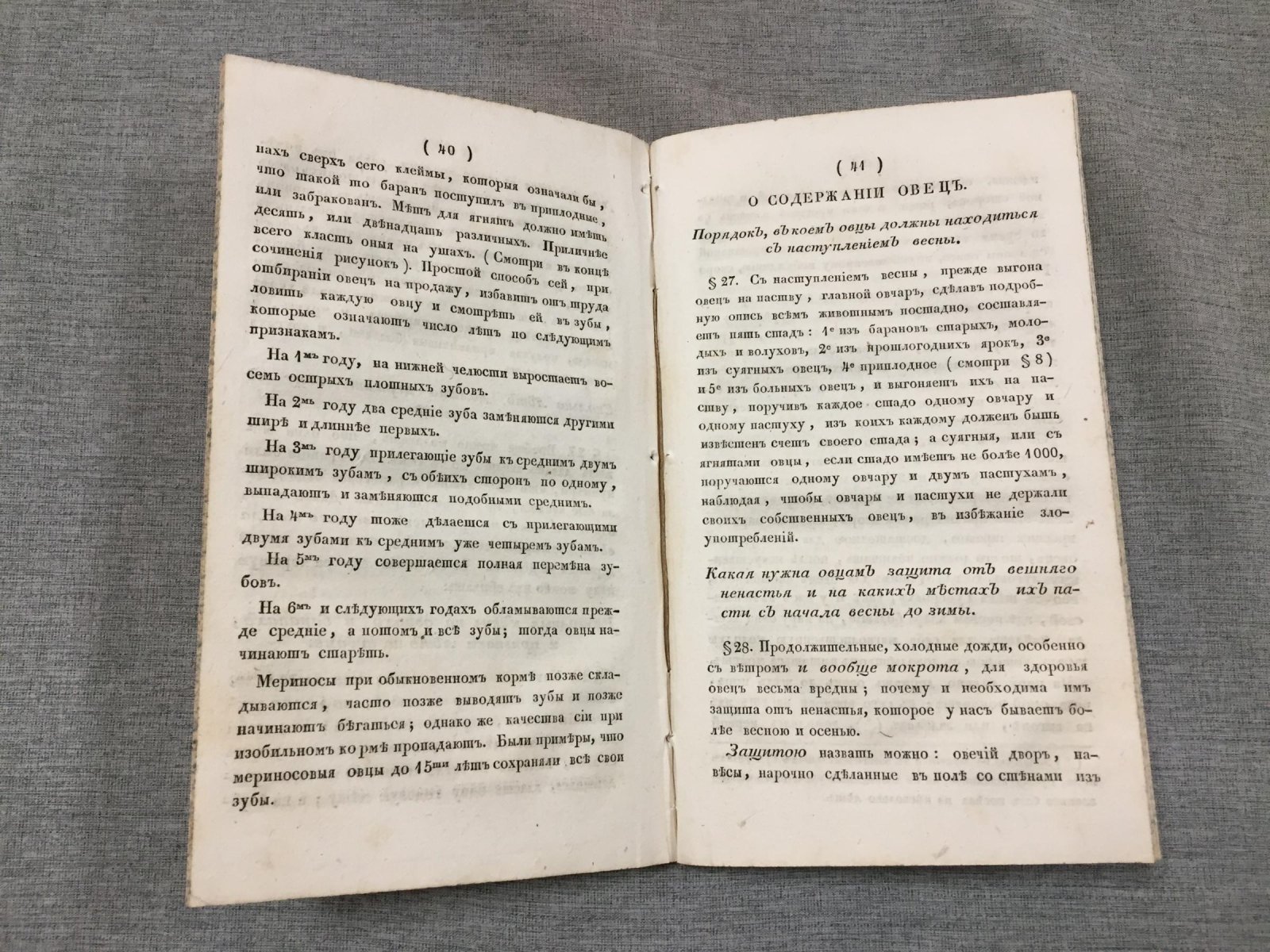 Краткое руководство по разведению и содержанию тонкошерстных овец в средней полосе России (1826)