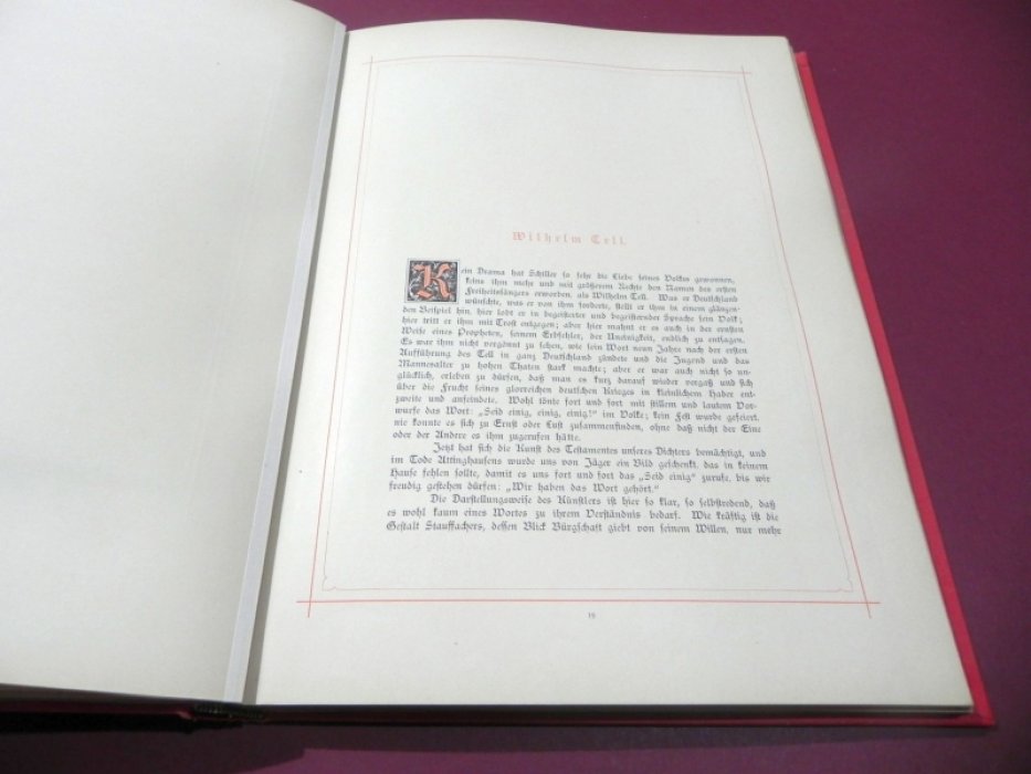 Schiller — Galerie: Photografische Abbildungen nach Original-Cartons (mit erläuterndem Text E. Forster)