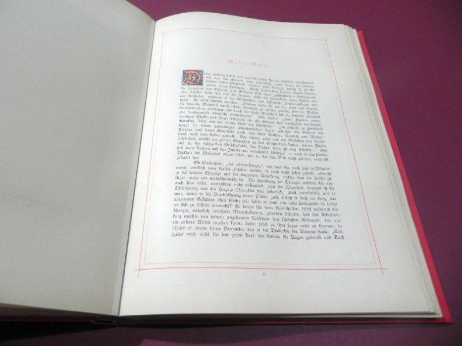 Schiller — Galerie: Photografische Abbildungen nach Original-Cartons (mit erläuterndem Text E. Forster)