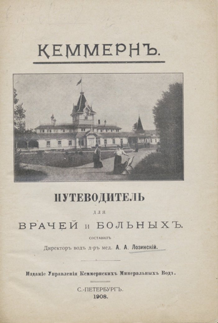 Путеводитель по Кеммернским минеральным водам: для врачей и больных (1908)