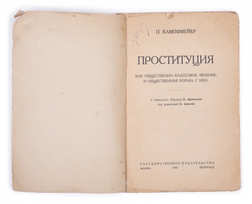 Проституция как общественно-классовое явление и борьба с ней: социально-критический взгляд
