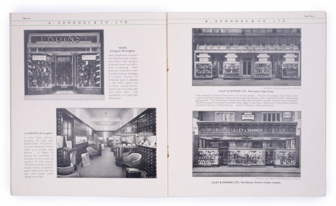 A. Edmonds & Co. Ltd.: Современные примеры оформления магазинных витрин и коммерческих интерьеров (каталог 1930-х)