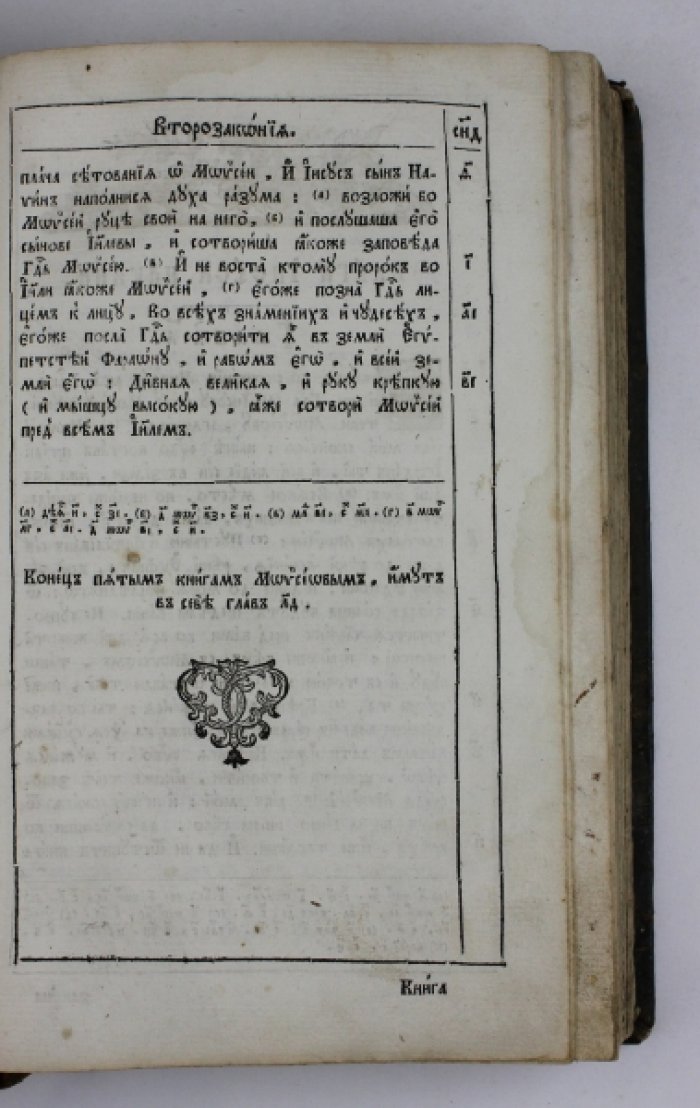 Священное Писание Ветхого и Нового Завета: синодальное издание 1806 года в цельнокожаном переплёте