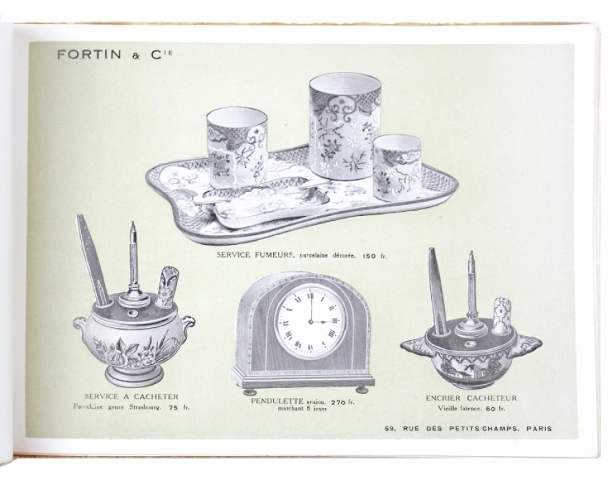 Иллюстрированный каталог “Fortin & Cie” по офисным принадлежностям (Париж, 1926): мебель, фурнитура и предметы для рабочего стола