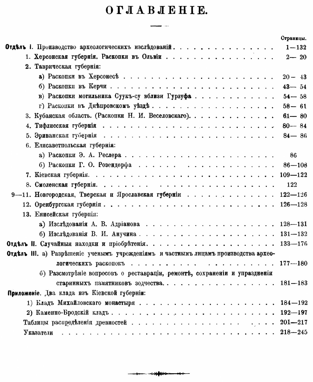 Отчет Императорской Археологической Комиссии за 1903 год (факсимильное воспроизведение издания 1906 г.) — 7 таблиц и 406 рисунков в тексте