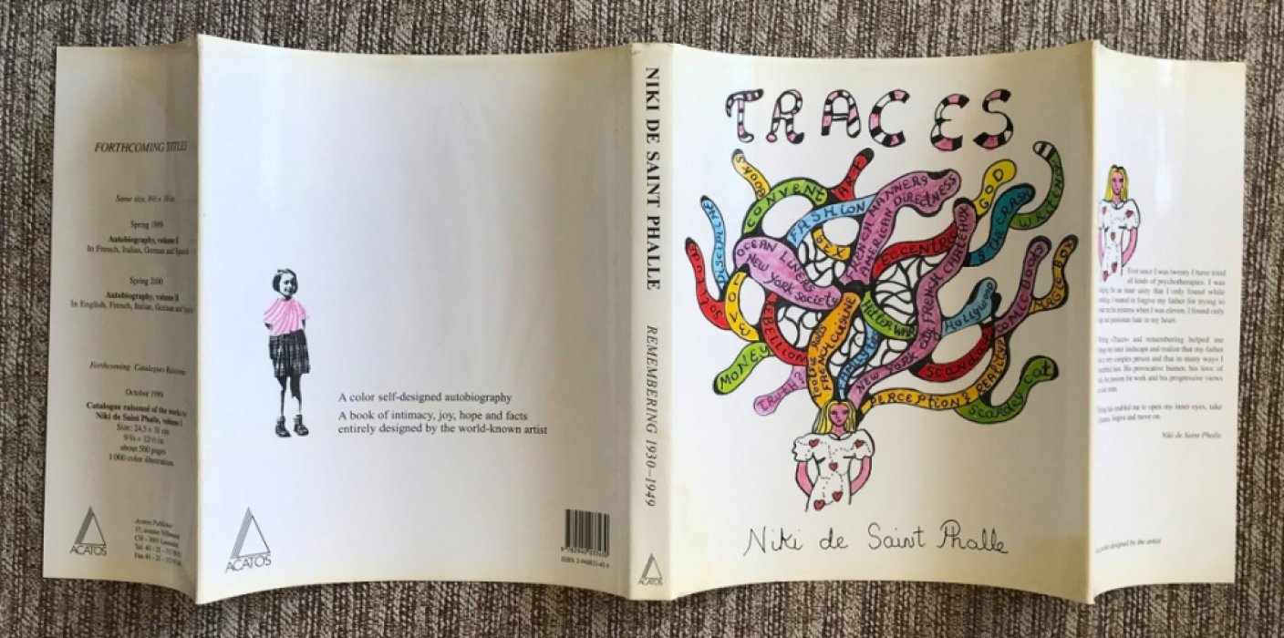 Niki de Saint Phalle — Traces: An Autobiography (Remembering 1930–1949). 1999 First Edition Hardcover