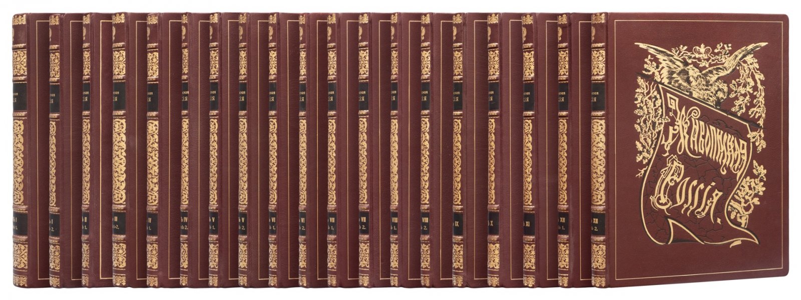 Живописная Россия — Полный комплект (12 томов в 19 книгах). Отечество наше в земельном, историческом, племенном, экономическом и бытовом значении