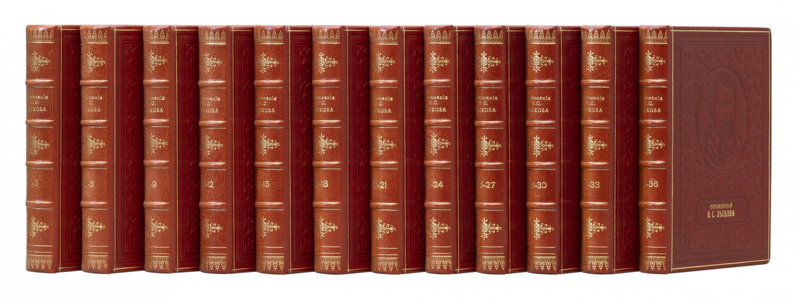 Полное собрание сочинений Н. С. Лескова (36 томов в 12 книгах). 3-е издание, изд. А. Ф. Маркса