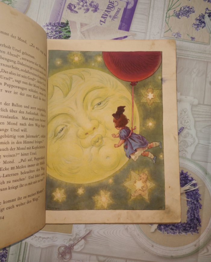 Манц. Путешествие куклы в рай (Puppchen Himmelsreise): иллюстрированная хромолитография Карла Шиктанца