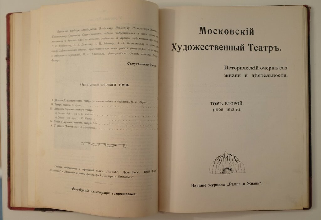 Московский Художественный Театр: исторический очерк жизни и деятельности. Том 1–2 (1898–1913)