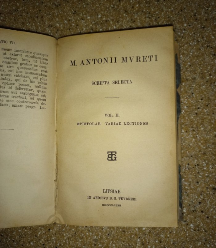 Марк Антоний Муретус. Избранные сочинения в 2 томах (в одном переплёте). Scripta Selecta