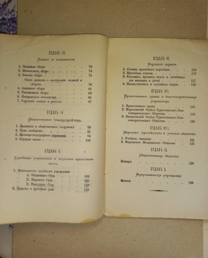 Обзор Ферганской области за 1898 год (редкое региональное издание)
