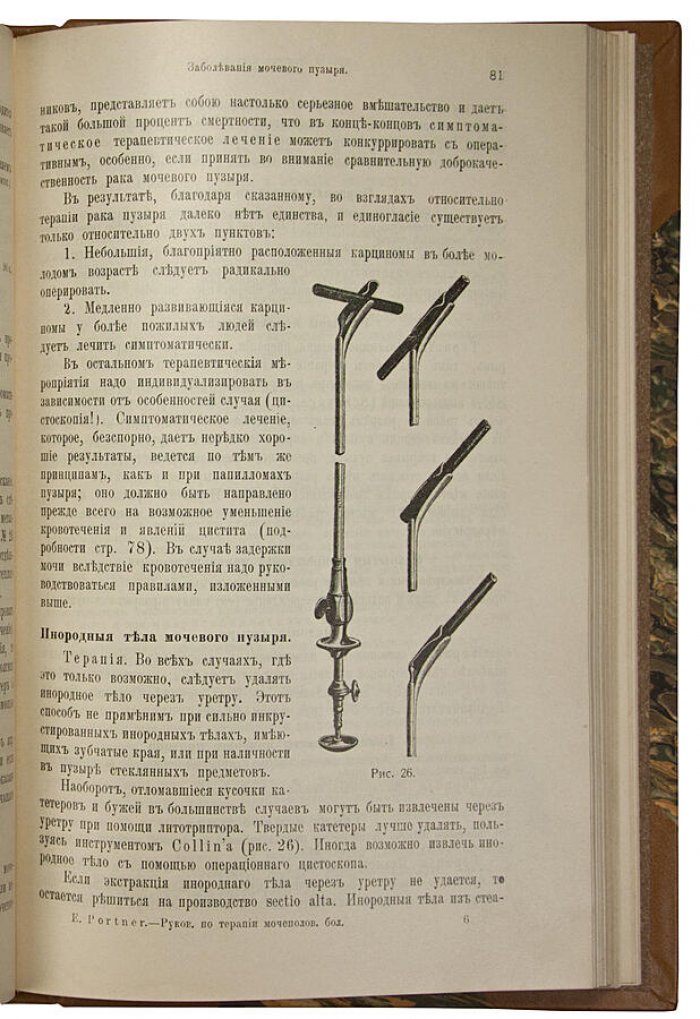Краткое руководство по терапии мочеполовых болезней (Эрнст Портнер) + Об изменениях в сифилидах (Н. С. Эфрон). Антикварная книга 1912–1913