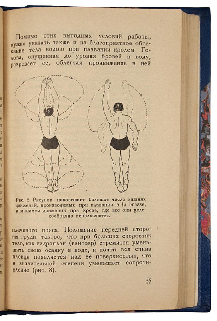 Плавание и прыжки в воду (антикварная книга, 1927) — издание «Военный вестник»