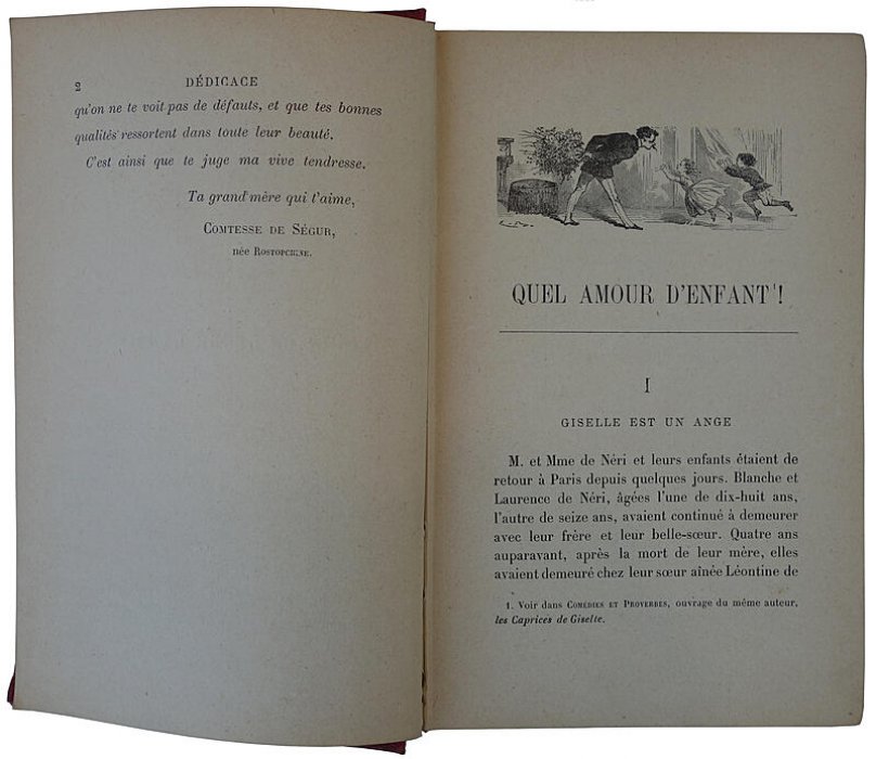 Quel amour d'enfant — антикварное издание 1905 года, французский язык (Hachette, Paris; 392 стр.)