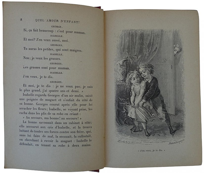 Quel amour d'enfant — антикварное издание 1905 года, французский язык (Hachette, Paris; 392 стр.)