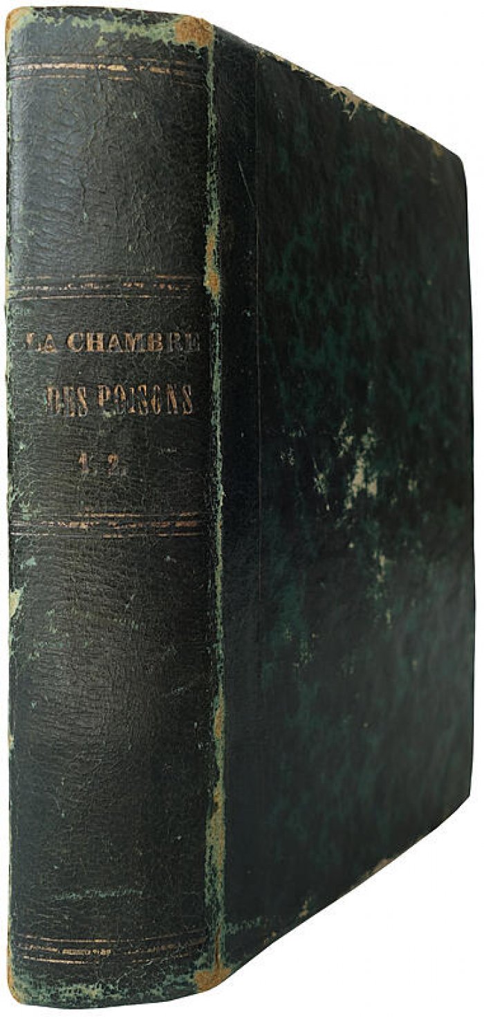 «La chambre des poisons» — история эпохи Людовика XIV (французское издание, 1839). Антикварный комплект в 2 томах, полукожаный переплет