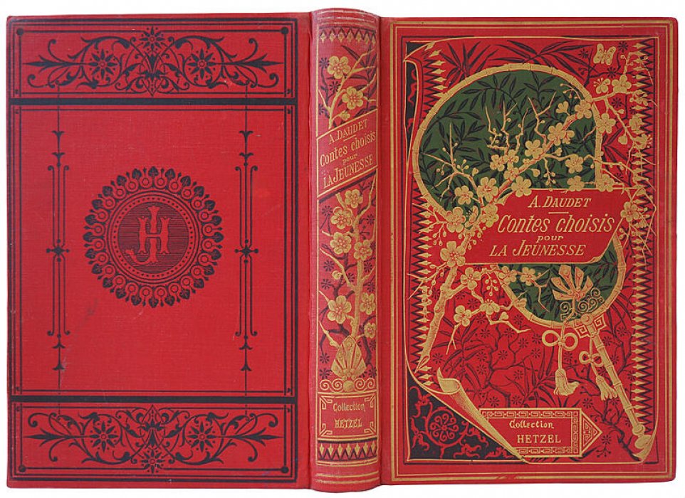 Альфонс Доде. Избранные рассказы / Contes choisis (французский текст). Издание 1884, Paris Hetzel