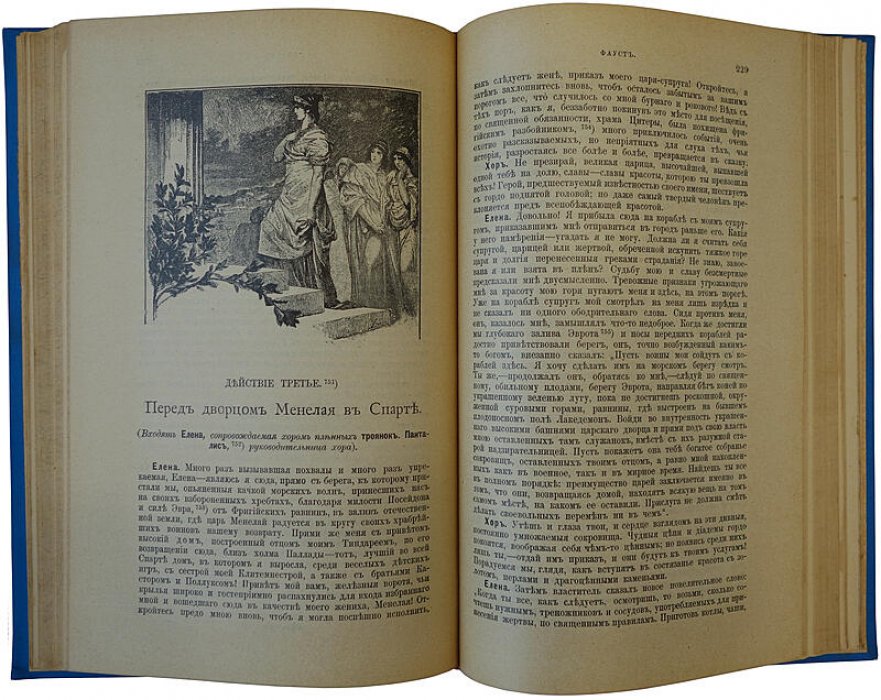 Гете И.В. «Фауст» — антикварная книга 1902 года (Санкт-Петербург, Типография бр. Пантелеевых)