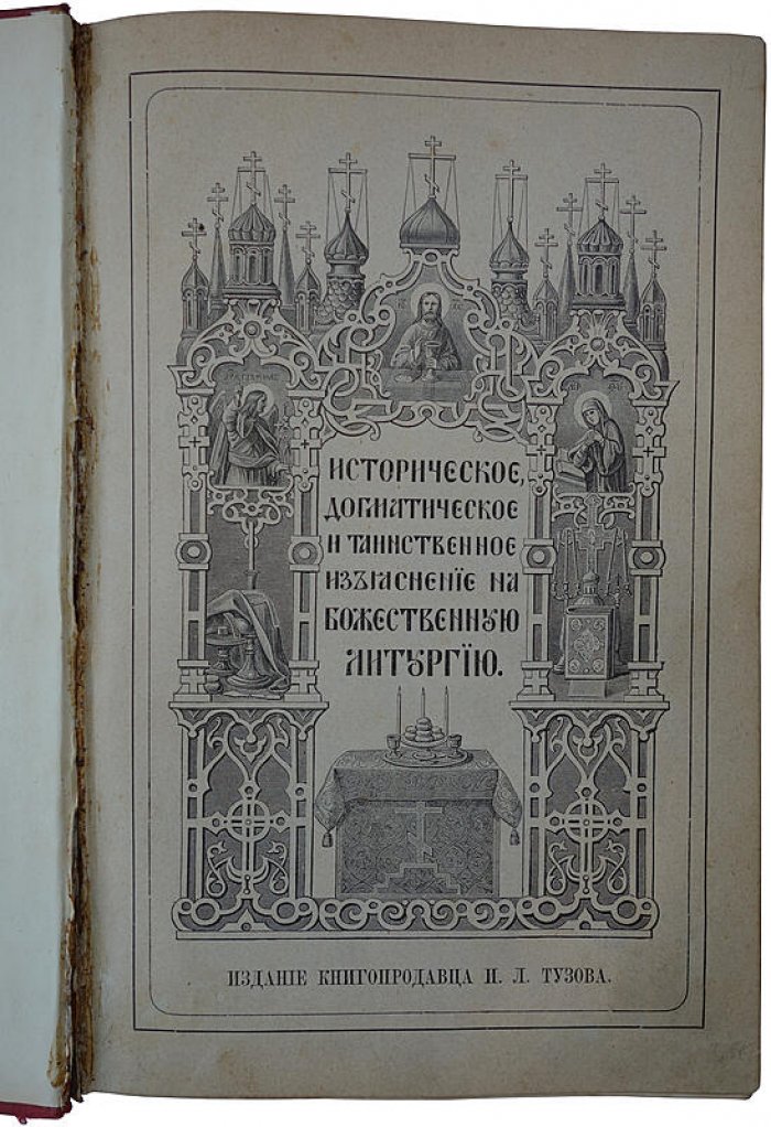 Дмитревский И.И. «Историко-догматическое и таинственное изъяснение Божественной литургии» (издание 1884 г.)