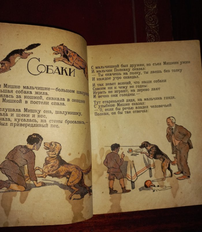 Фиш Геннадий. Собаки: иллюстрированная книга с рисунками М. Пашкевич и М. Радуга